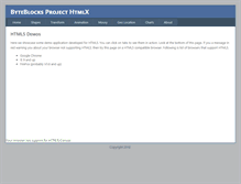 Tablet Screenshot of html5.byteblocks.com